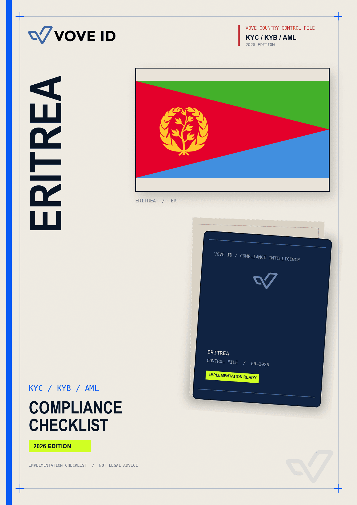 Eritrea KYC, KYB and AML compliance checklist cover
